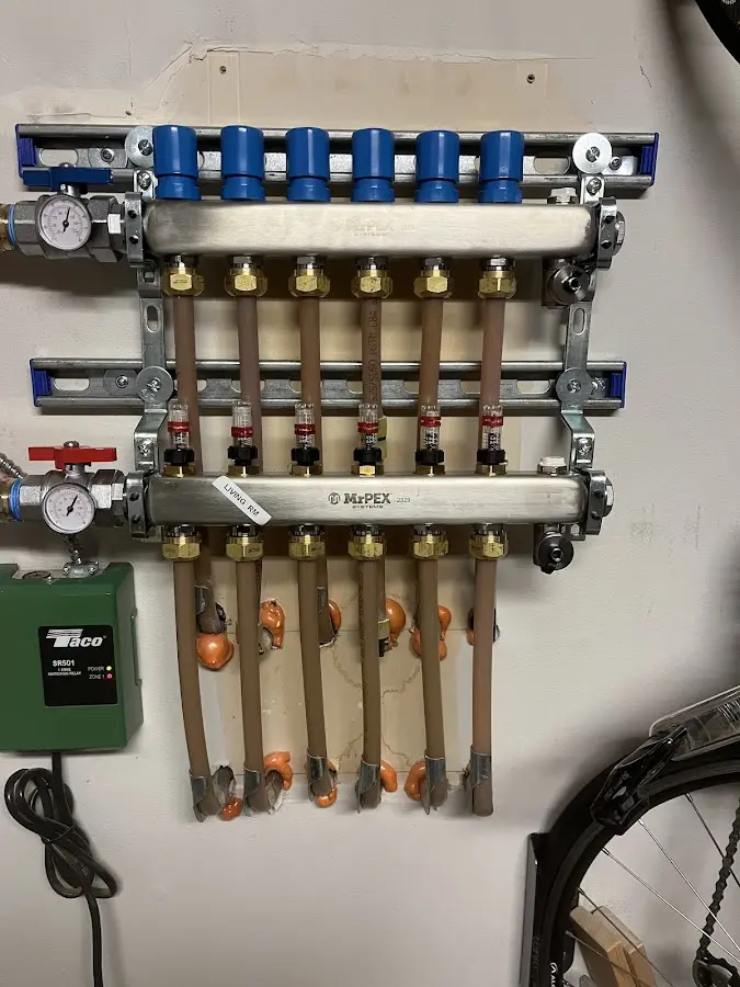 Plumber performing Leak Detection at a residential property in Bunkie